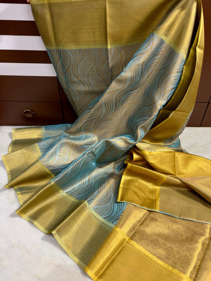 Super super new arrival  Latest kanchipuram style soft tissue fabric saree