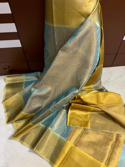 Super super new arrival  Latest kanchipuram style soft tissue fabric saree