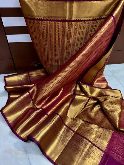 Banarasi Red Soft Silk Saree Fancy all kanchipuram contrast border 2 😻