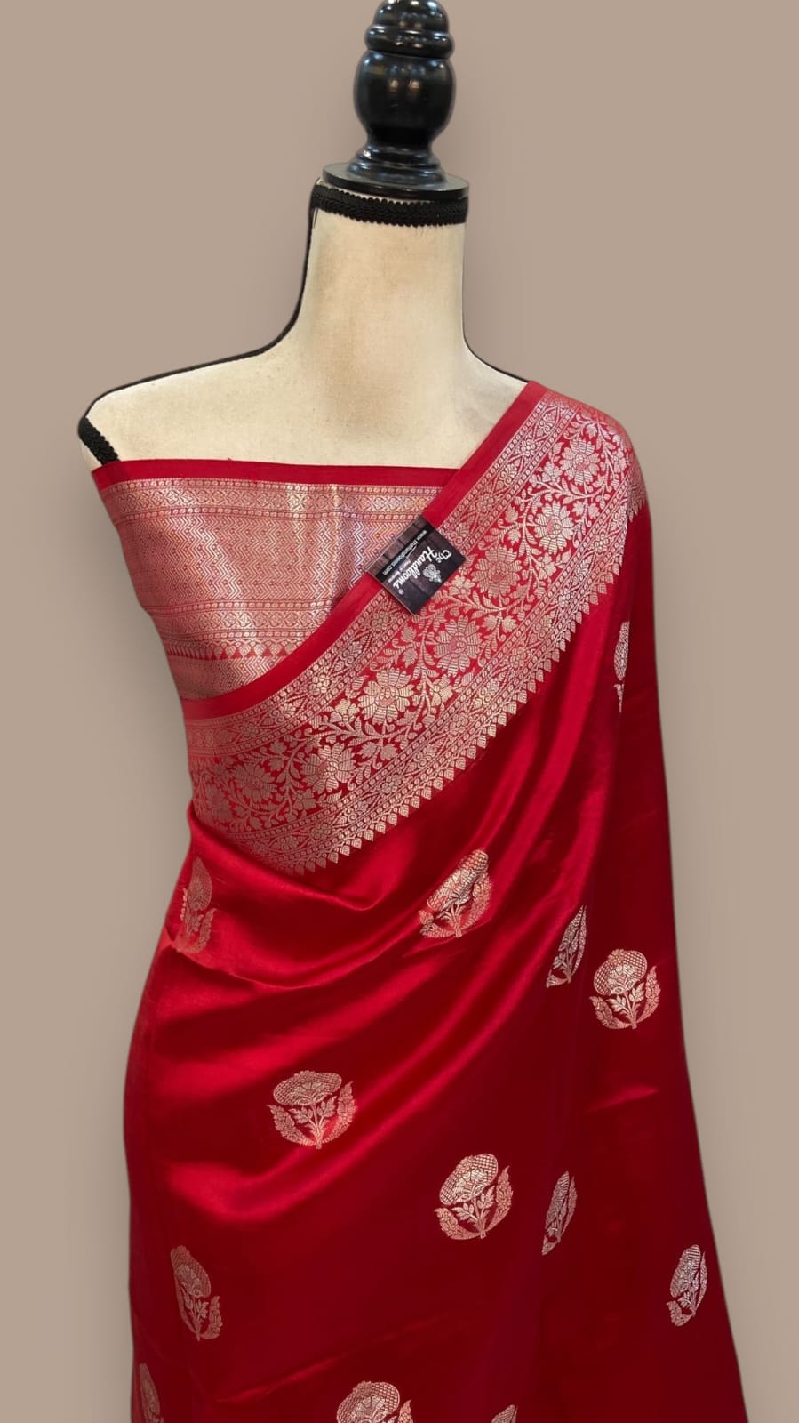 Banaras RED soft row Mango silk saree Latest Trending pattu border design 1😻