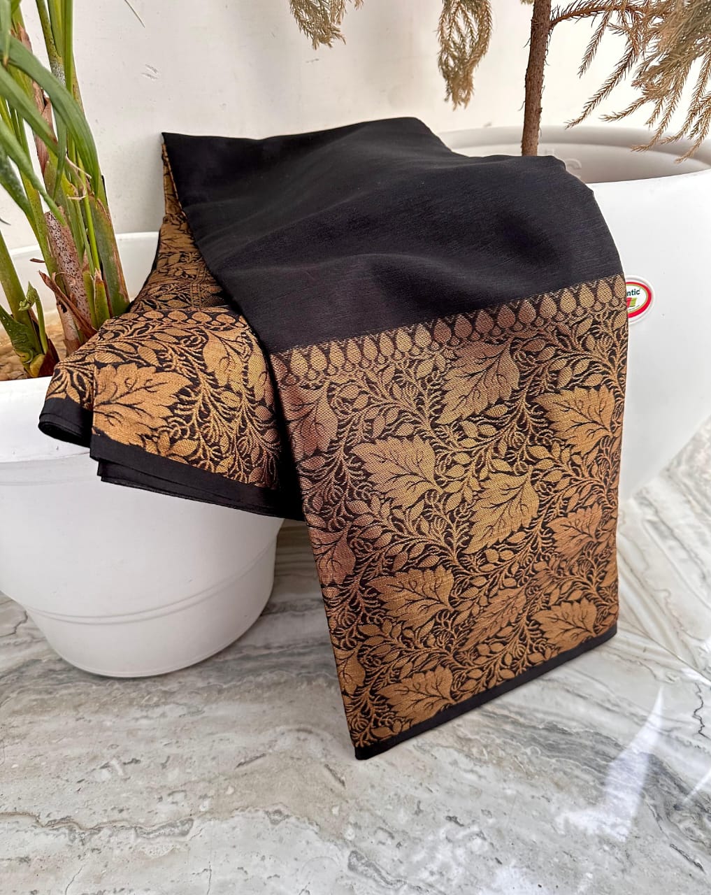 Latest Banarasi Warm Soft Silk Saree – Contrast Collection