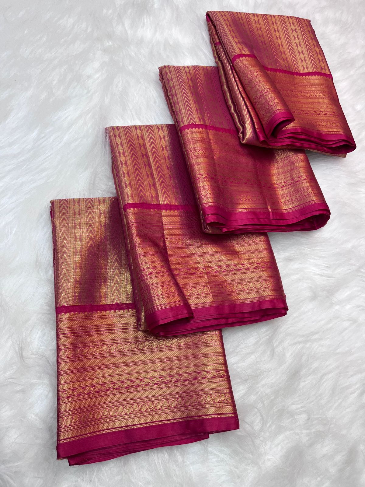Banarasi Red Soft Silk Saree Fancy all kanchipuram contrast border 2 😻