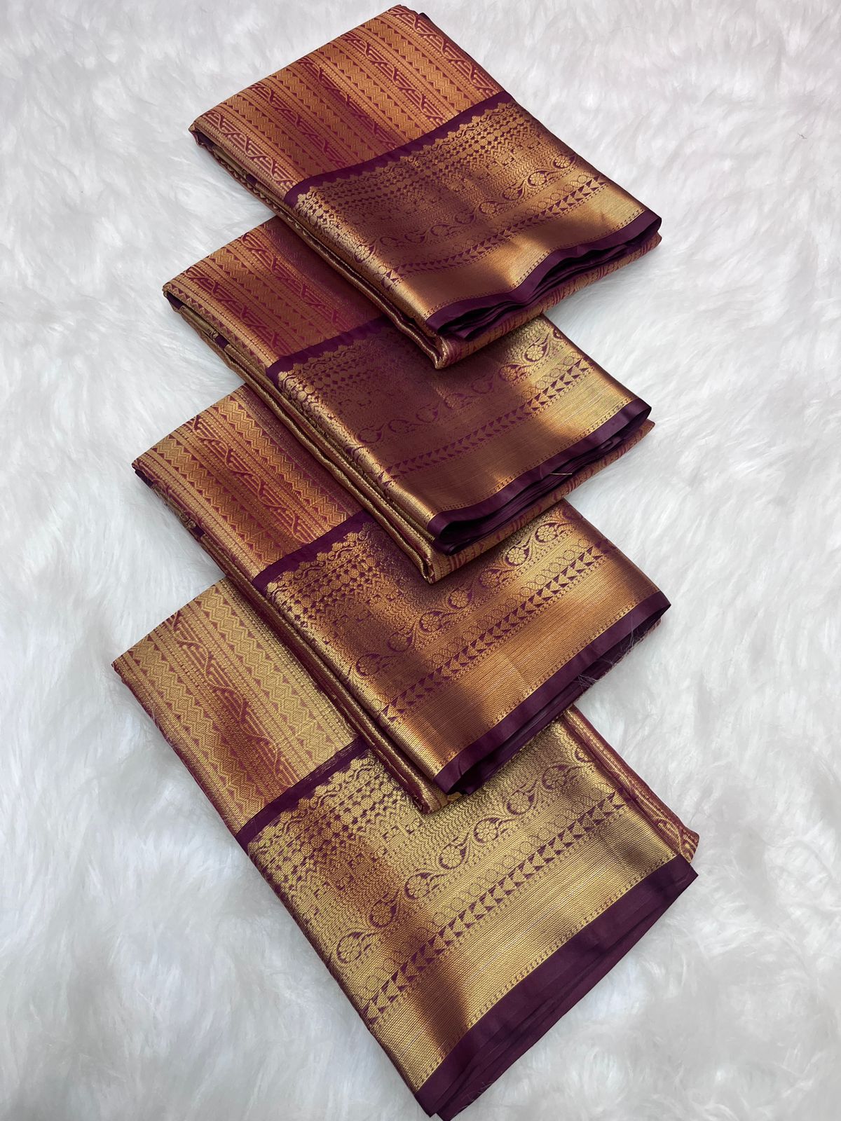 Banarasi brown Soft Silk Saree Fancy all kanchipuram contrast border 1 😻