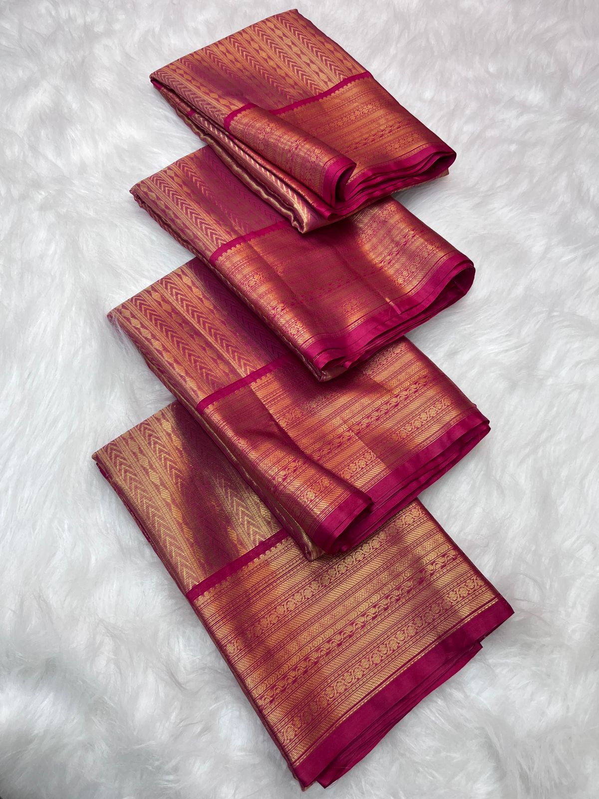 Banarasi Red Soft Silk Saree Fancy all kanchipuram contrast border 2 😻